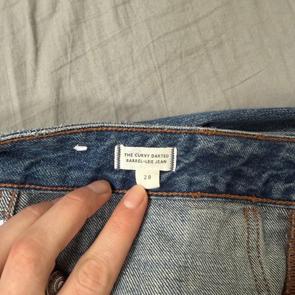 Madewell Curve Love Barrel Jeans - Picture 3 of 3